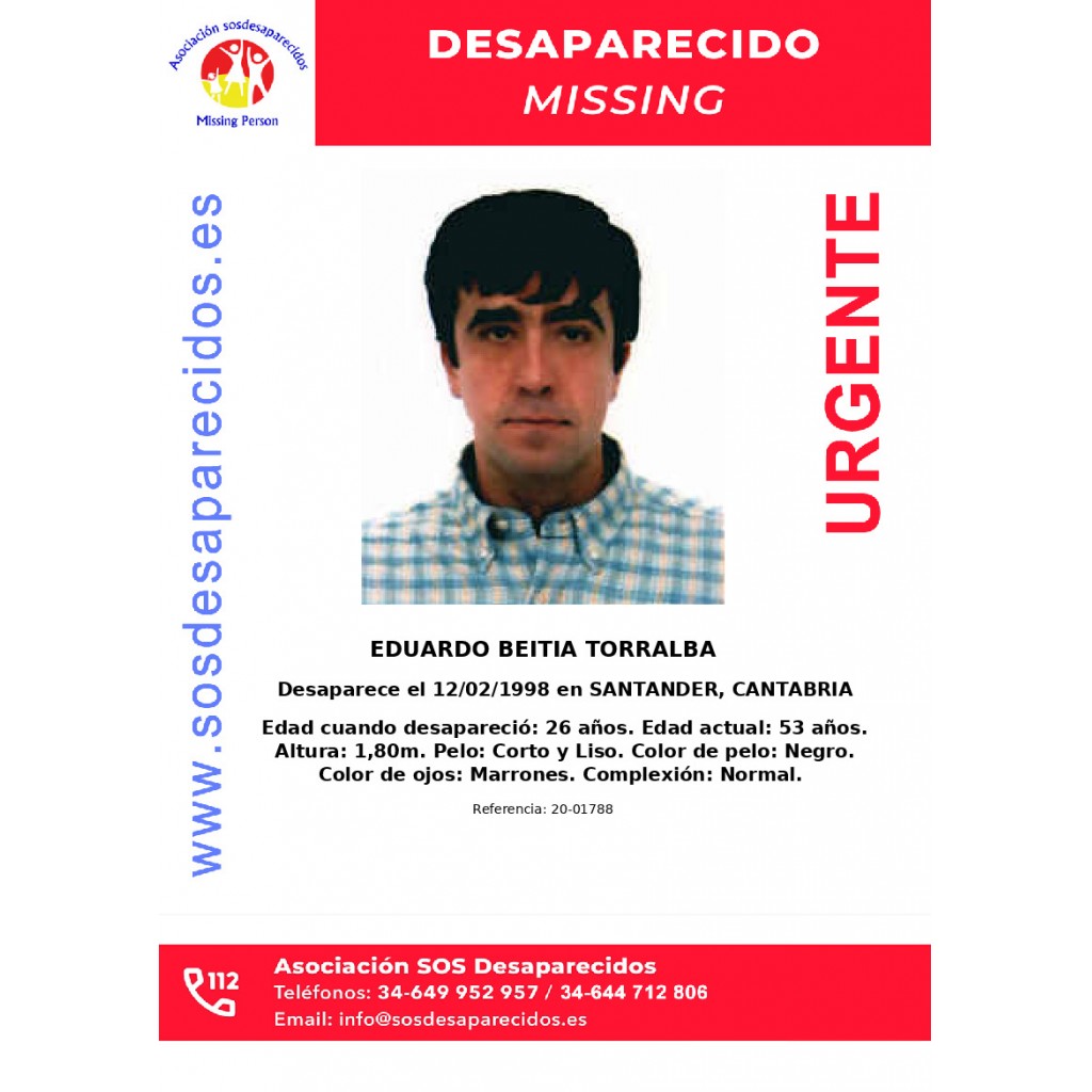 EDUARDO BEITIA TORRALBA SOS Desaparecidos