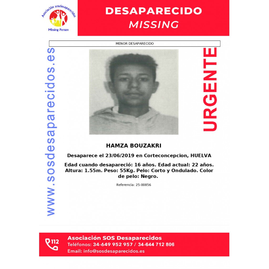 HAMZA BOUZAKRI – SOS Desaparecidos