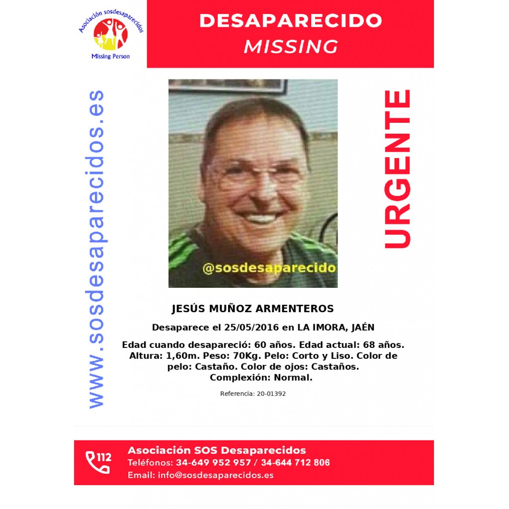 JesÚs MuÑoz Armenteros Sos Desaparecidos