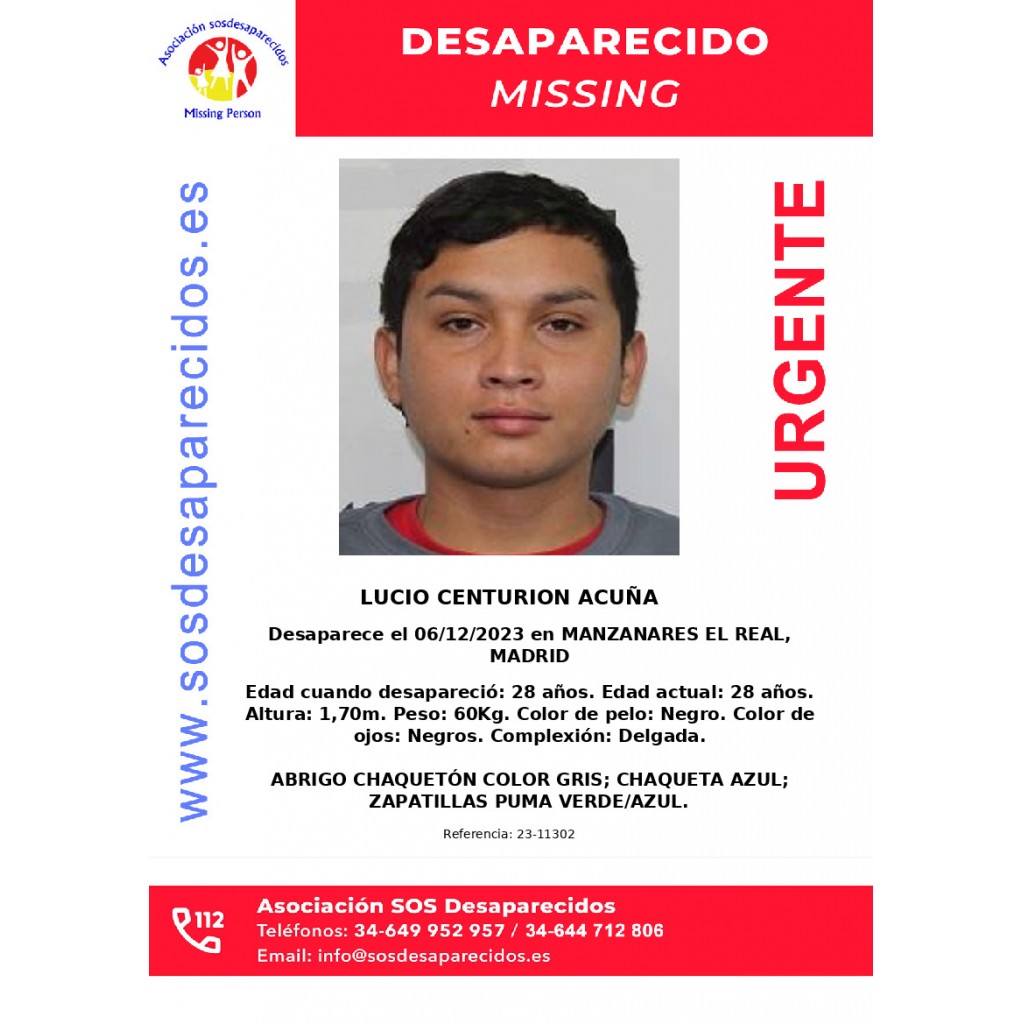 LUCIO CENTURION ACUÑA SOS Desaparecidos